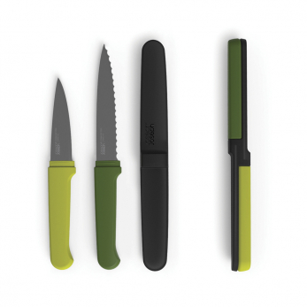 Набор ножей компактный Twin Slice, зеленый