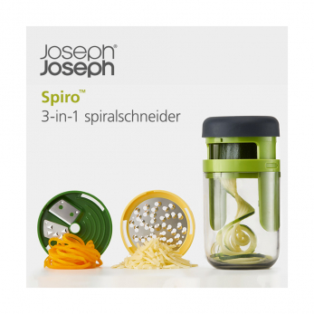 Терка-спиралайзер с тремя лезвиями и контейнером для хранения Joseph Joseph Spiro