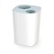 Мусорный контейнер для ванной комнаты Split, бело-голубой