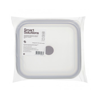 Контейнер складной квадратный Smart Solutions Silikobox, 1,2 л, темно-сливовый