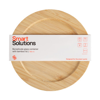 Контейнер Smart Solutions с крышкой из бамбука, 950 мл