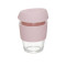 Стакан для кофе с силиконовой крышкой D'casa Eco Life, розовый, 330 мл 