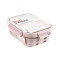 Набор контейнеров в чехле Smart Solutions, розовый, 3 шт.