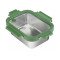 Ланч-бокс стальной со стеклянной крышкой Smart Solutions, 1,2 л, зеленый