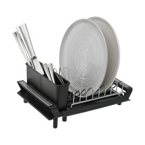 Сушилка для посуды Smart Solutions Atle раздвижная, малая, черная